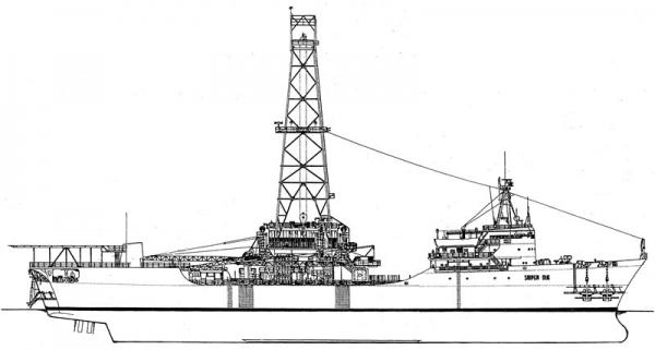 SAIPEM DUE  - nave per perforazioni    (**)