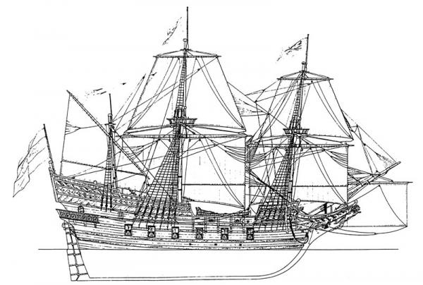 GALEONE OLANDESE del XVI sec    (**).