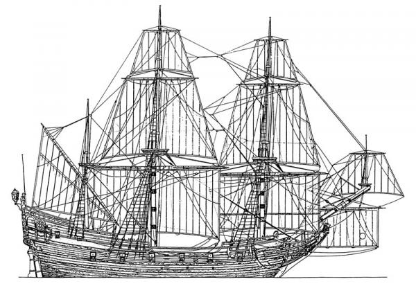 BERLIN - fregata del 1674  (**)