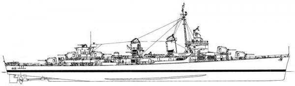FLETCHER - cacciatorpediniere USA    (**)