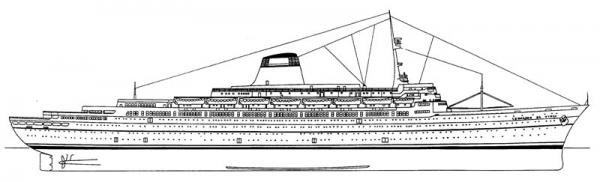 LEONARDO DA VINCI  - transatlantico (**)