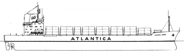 ATLANTICA GENOVA - portacontainer    (**)
