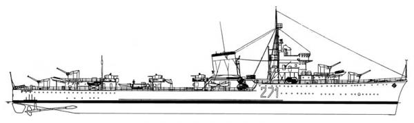 BLYSKAWICA - cacciatorpediniere polacco       (**)