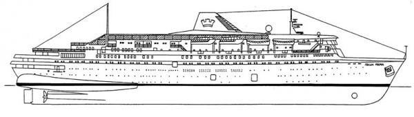 ITALIA PRIMA  - nave da crociera  (**)