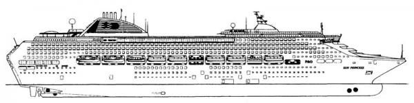 SUN PRINCESS  - nave da crociera       (**)