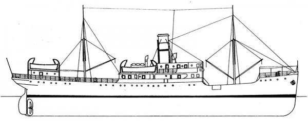 ICHNUSA  - nave mista    (**)